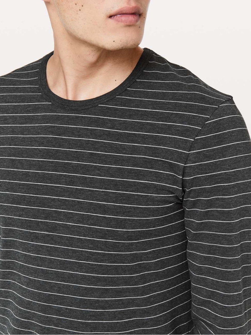 Lululemon 5 Year Basic Long Sleeve
Short Serve Stripe Heathered Black Moon Shine - Picture 2 of 10